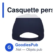 Casquette personnalisable en coton avec logo - Uni casquette - Miniature 7