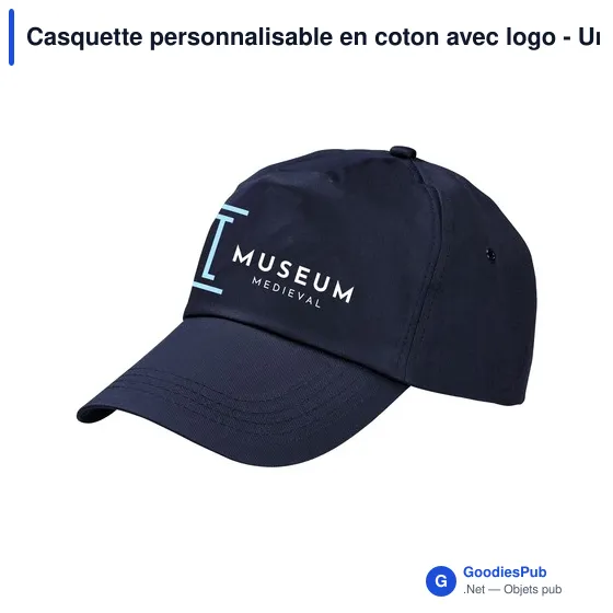 Casquette personnalisable en coton avec logo - Uni casquette - Image 10