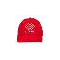 Variante rouge - Casquette personnalisable en coton avec logo - Uni casquette