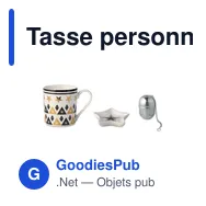 Tasse personnalisable avec soucoupe et infuseur - UNIQUEavec logo - Miniature 3