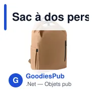 Sac à dos personnalisable pour PC 15'' avec logo - UNITON - Miniature 1