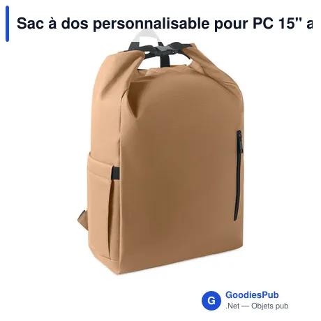 Sac à dos personnalisable pour PC 15'' avec logo - UNITON