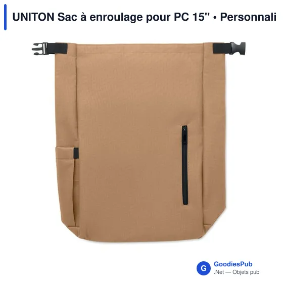 Sac à dos personnalisable pour PC 15'' avec logo - UNITON - Image 9