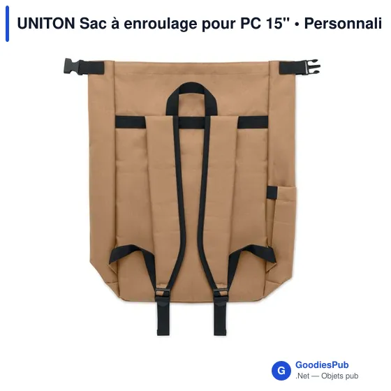 Sac à dos personnalisable pour PC 15'' avec logo - UNITON - Image 10