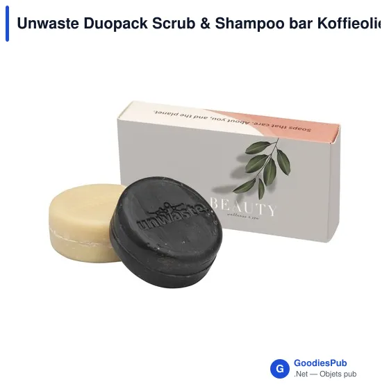 Set cosmétique personnalisable Unwaste Duopack Scrub & Shampoo avec logo - Image 3