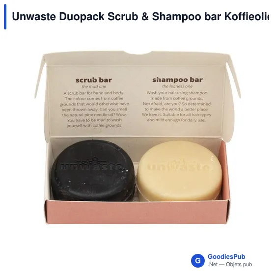 Set cosmétique personnalisable Unwaste Duopack Scrub & Shampoo avec logo - Image 7