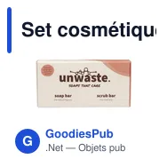 Set cosmétique personnalisable Unwaste Duopack Soap & Scrub bar avec logo - Miniature 5