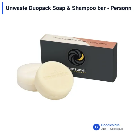 Savon et shampoing personnalisables Unwaste Duopack avec logo - Image 3