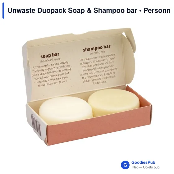 Savon et shampoing personnalisables Unwaste Duopack avec logo - Image 4