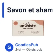 Savon et shampoing personnalisables Unwaste Duopack avec logo - Miniature 5