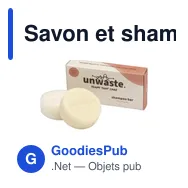 Savon et shampoing personnalisables Unwaste Duopack avec logo - Miniature 6
