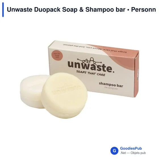 Savon et shampoing personnalisables Unwaste Duopack avec logo - Image 6