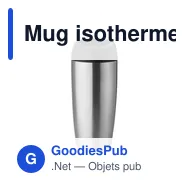 Mug isotherme personnalisable avec logo pour entreprises - Miniature 1