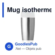 Mug isotherme personnalisable avec logo pour entreprises - Miniature 2