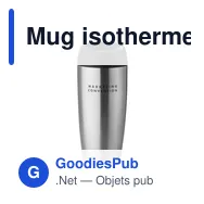 Mug isotherme personnalisable avec logo pour entreprises - Miniature 4