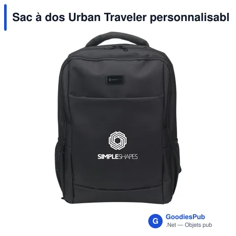 Sac à dos Urban Traveler personnalisable avec logo - 12 L