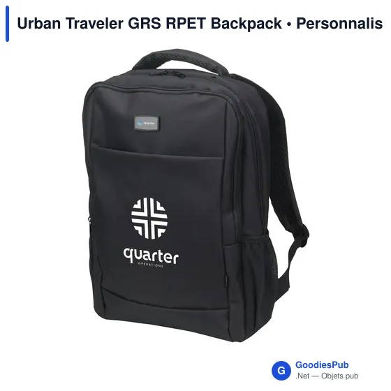 Sac à dos Urban Traveler personnalisable avec logo - 12 L - Image 2