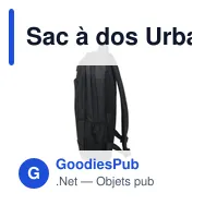 Sac à dos Urban Traveler personnalisable avec logo - 12 L - Miniature 3