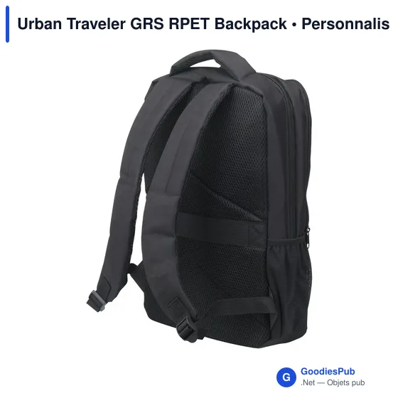 Sac à dos Urban Traveler personnalisable avec logo - 12 L - Image 4