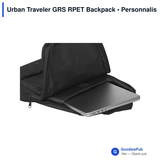 Sac à dos Urban Traveler personnalisable avec logo - 12 L - Image 7