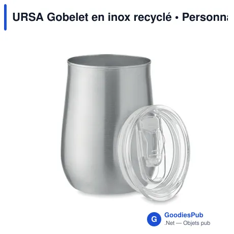 URSA Gobelet en inox recyclé