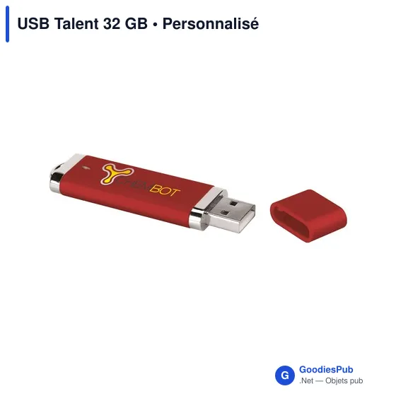 Clé USB personnalisable 32 Go avec logo - USB Talent - Image 2