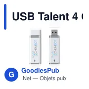 Clé USB personnalisable 4 Go avec logo - USB Talent - Miniature 1