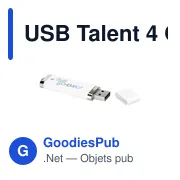 Clé USB personnalisable 4 Go avec logo - USB Talent - Miniature 2