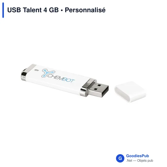 Clé USB personnalisable 4 Go avec logo - USB Talent - Image 2