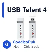 Clé USB personnalisable 4 Go avec logo - USB Talent - Miniature 3