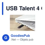 Clé USB personnalisable 4 Go avec logo - USB Talent - Miniature 7