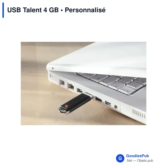 Clé USB personnalisable 4 Go avec logo - USB Talent - Image 7