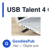 Clé USB personnalisable 4 Go avec logo - USB Talent - Miniature 8