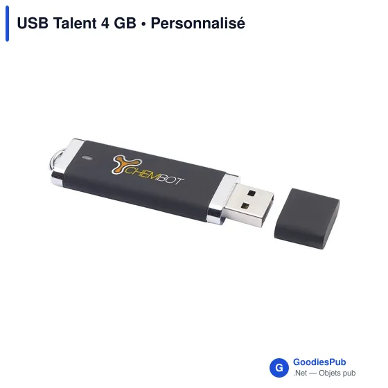 Clé USB personnalisable 4 Go avec logo - USB Talent - Image 9
