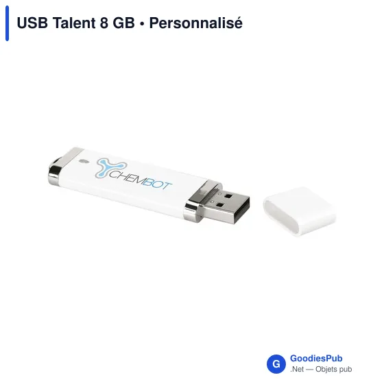 Clé USB personnalisable 8 Go avec logo - USB Talent - Image 2