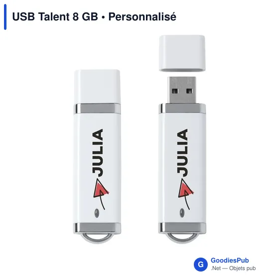 Clé USB personnalisable 8 Go avec logo - USB Talent - Image 3