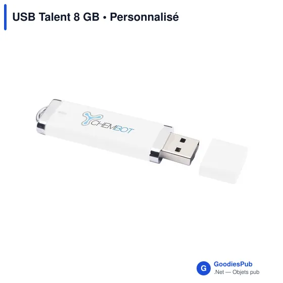 Clé USB personnalisable 8 Go avec logo - USB Talent - Image 4