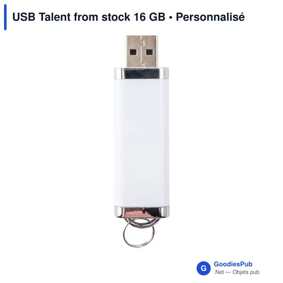 Clé USB personnalisable 16 Go avec logo - USB Talent from stock - Image 3