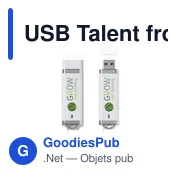 Clé USB personnalisable 4 Go avec logo - USB Talent from stock - Miniature 1