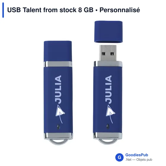 Clé USB personnalisable 8 Go avec logo - USB Talent from stock - Image 3