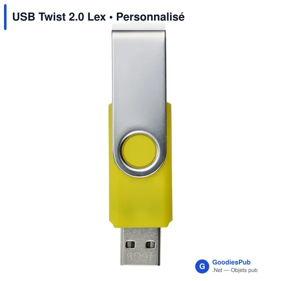 Clé USB personnalisable Twist 2.0 avec logo - USB Twist 2.0 Lex - Image 3