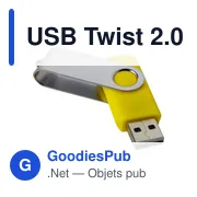 Clé USB personnalisable Twist 2.0 avec logo - USB Twist 2.0 Lex - Miniature 5
