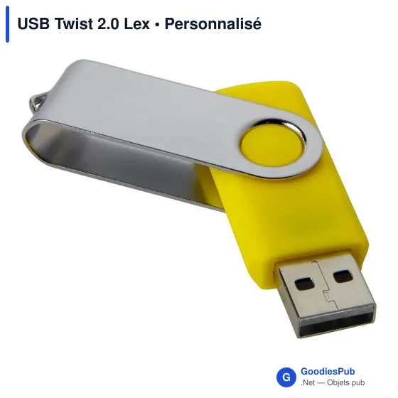 Clé USB personnalisable Twist 2.0 avec logo - USB Twist 2.0 Lex - Image 5