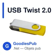 Clé USB personnalisable Twist 2.0 avec logo - USB Twist 2.0 Lex - Miniature 6