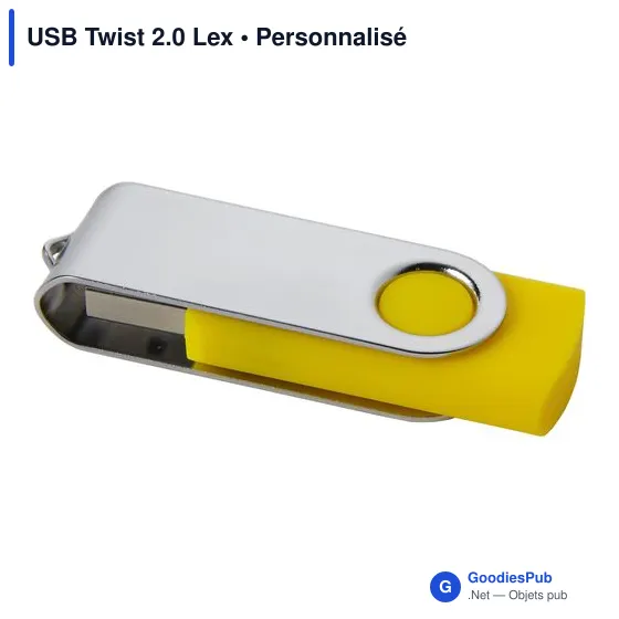 Clé USB personnalisable Twist 2.0 avec logo - USB Twist 2.0 Lex - Image 6