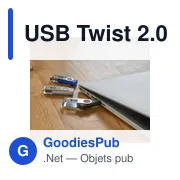 Clé USB personnalisable Twist 2.0 avec logo - USB Twist 2.0 Lex - Miniature 7