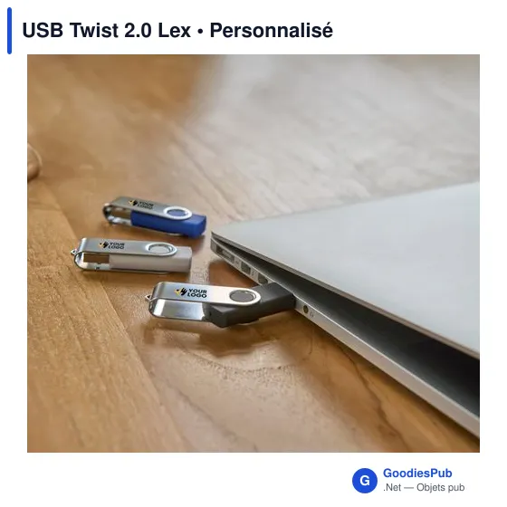 Clé USB personnalisable Twist 2.0 avec logo - USB Twist 2.0 Lex - Image 7