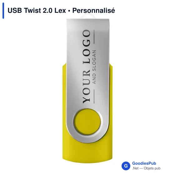 Clé USB personnalisable Twist 2.0 avec logo - USB Twist 2.0 Lex - Image 8