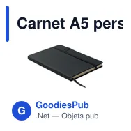 Carnet A5 personnalisable avec USB intégrée pour logo - USBNOTE - Miniature 1