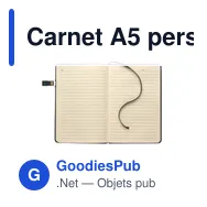 Carnet A5 personnalisable avec USB intégrée pour logo - USBNOTE - Miniature 2